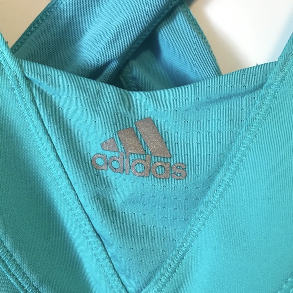 Turquoise Adidas sports bra - Picture 3 of 5